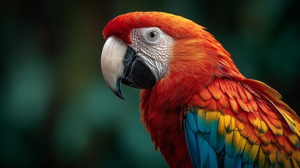 Fototapeta premium scarlet macaw parrot