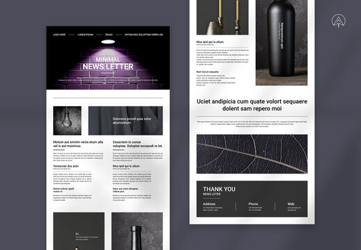 Minimal NewsL etter Template