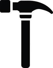 hammer stencil icon vector illustration
