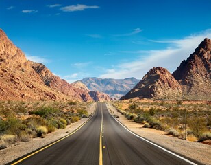Fototapeta premium desert mountain road
