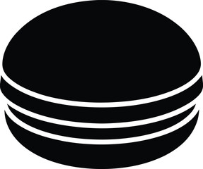 macaron stencil icon vector illustration