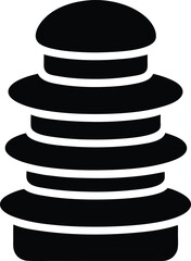 macaron tower icon vector illustration