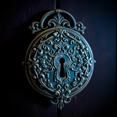 A vibrant, artistic lock designed with unique patterns, enhancing both security and aesthetics.