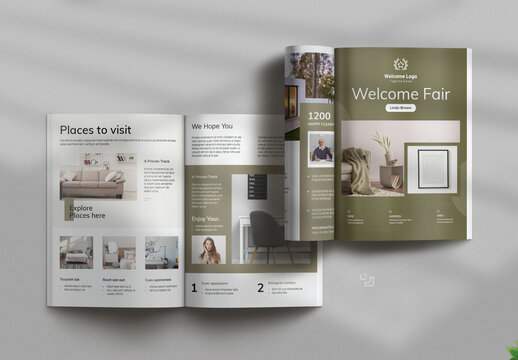 Home Rental Welcome Guide Template Layout