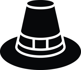 pilgrim hat icon vector illustration