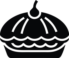 pumpkin pie icon vector illustration