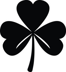 Fototapeta premium st patrick s day clover icon vector illustration