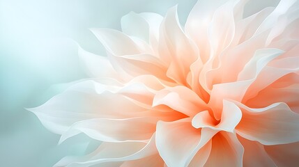 Obraz premium Spring flora illustration of a delicate flower in nature's soft environment