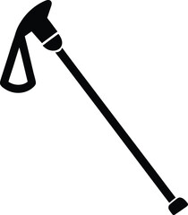 trekking pole icon vector illustration