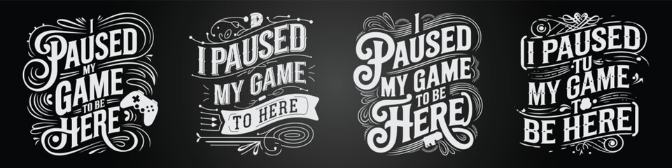 Techno Chalkboard Poster Layout with Game and Puzzle Elements