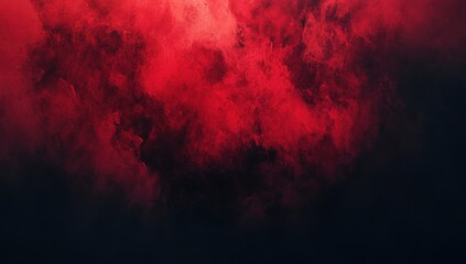 Red smoke clouds against a dark background.  Dense, vibrant red smoke billows and swirls, creating a dramatic effect. The dark backdrop intensifies the color contrast