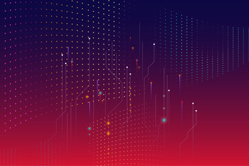 Creative glowing technology falling particles background, digital light particle rain, futuristic data stream, abstract glittering tech flow, high-tech glowing dots, sparkling falling lights, virtual 