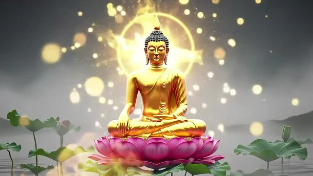 Buddha meditating