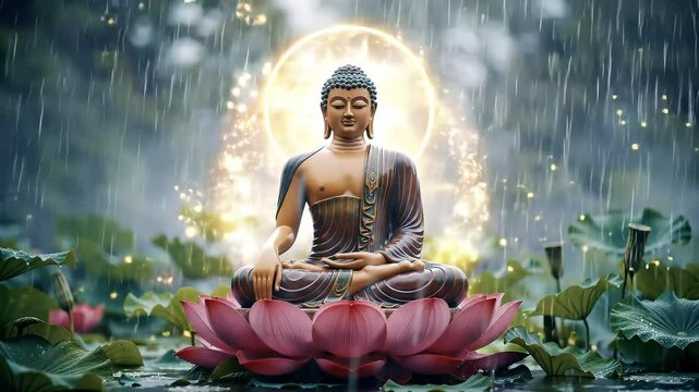 Buddha meditating