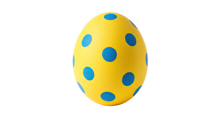 Isolated Polka Dot Easter Egg