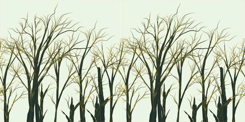 tree silhouette vector design