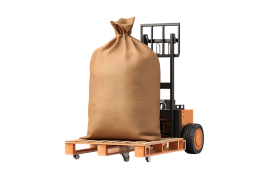 Heavy Load Bulk Bag with Pallet Jack Illustration