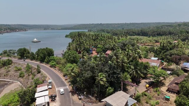 Ratnagiri Maharastra Arial View Scenic Coastline of Konkan