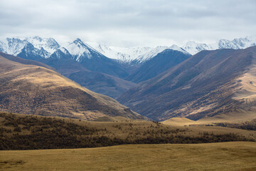 View of Caucasus mountains