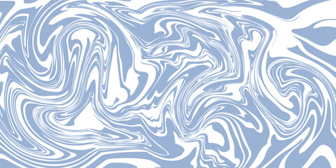 Wavy retro abstract background. Trippy hippie pattern in 60s-70s style. Cool groovy liquid texture. Simple vector design in pale blue and beige colors.