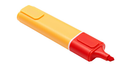 Isolated Yellow and Red Highlighter