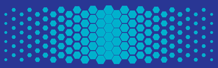 Abstract colorful geometric background. Hexagonal pattern with gradation. 10 Eps editable. Halftone hexagonal retro simple pattern. Vector honeycomb.