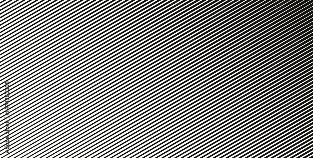 Leinwandbilder Halftone gradient background with diagonal stripes. Slanted textured vector pattern. Parallel line vintage paper texture for overlay, print, collage, cover. 