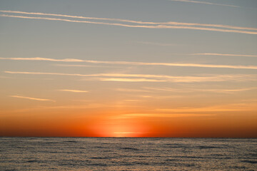 Serene sunrise over Cirali Beach in the morning. Sunrise Over Cirali, Turkey.