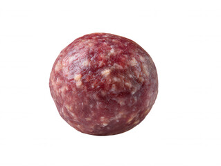 Fototapeta premium Raw Meatball on White Background Isolated Meat Ball for Food Preparation and Cooking Concept