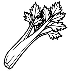 Minimal Celery Vector Illustration