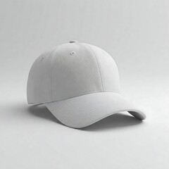 Blank Light Grey Baseball Cap - Apparel Mockup