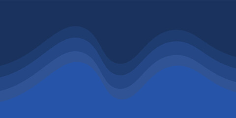 Vector blue line background curve element with black space for text and message design, overlapping layers