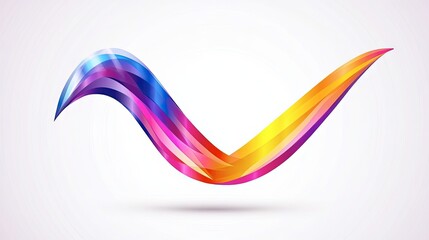 Colorful abstract v shaped design