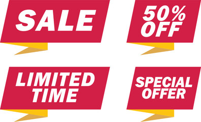Sale, Limited Time, Special Offer Banners