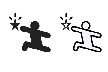 Self-Confidence icon. Monochrome element illustration. Self-Confidence icon design from soft skills collection