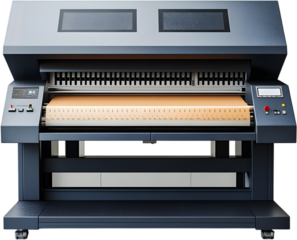 Advanced large scale printer machine isolated on transparent background, Cut out