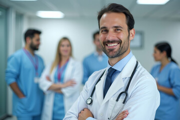 Fototapeta premium Healthcare Magna: Group of Dedicated Medical Professionals