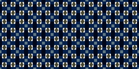 Elegant pattern geometric background abstract square line shape modern design. Repeat tiny small elements fashion style fabric textile swatch ladies dress, mens scarf, shirt all over print block.