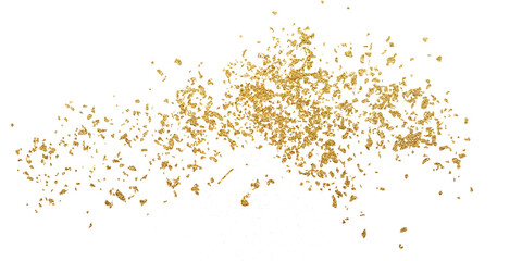 Gold glitter swatch shiny stroke shape, luxury party element.Gold glitter texture png.  Gold brush marks, gold stain, golden brush stroke, hand drawn.Gold glitter. Golden sparkle confetti. Shiny gold.