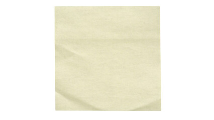 A sticky note on a transparent background