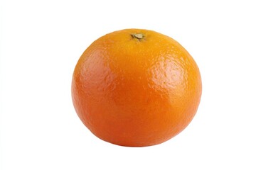 A single, juicy orange isolated on a white background.