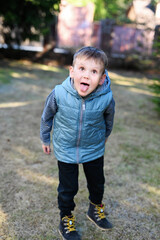Fototapeta premium Portrait of kid boy