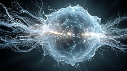 An abstract image of a cellular structure.