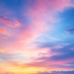 Obraz premium Vibrant sunset sky