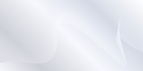 Abstract dotted background with flowing lines. Digital future technology background modern abstract