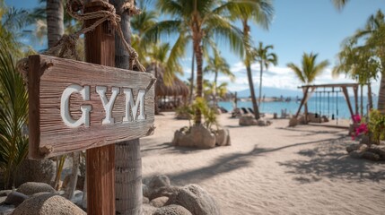 Located by the ocean, this unique gym blends fitness with nature. Surrounded by palm trees, people enjoy workouts in a sunny, tropical environment, enhancing their well-being