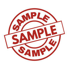 Stamp of SAMPLE , tag, icon, seal, label, design logo of STAMP, for advertising, marketing and promotion for packaging bag etc 