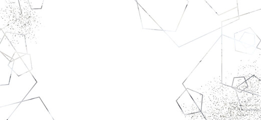 Silver glitter sparkle Abstract png background party celebration gold confetti silver glitter texture. Abstract design silver frame. silver glitter isolated on transparent background.