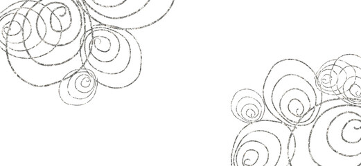 Silver PNG curls, glitter abstract stroke wave swash silver shiny shape. Luxury element. Hand drawn line wedding decoration, elegant leaves for invitation save the date card.