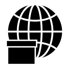Worldwide  Vector Glyph Icon Design